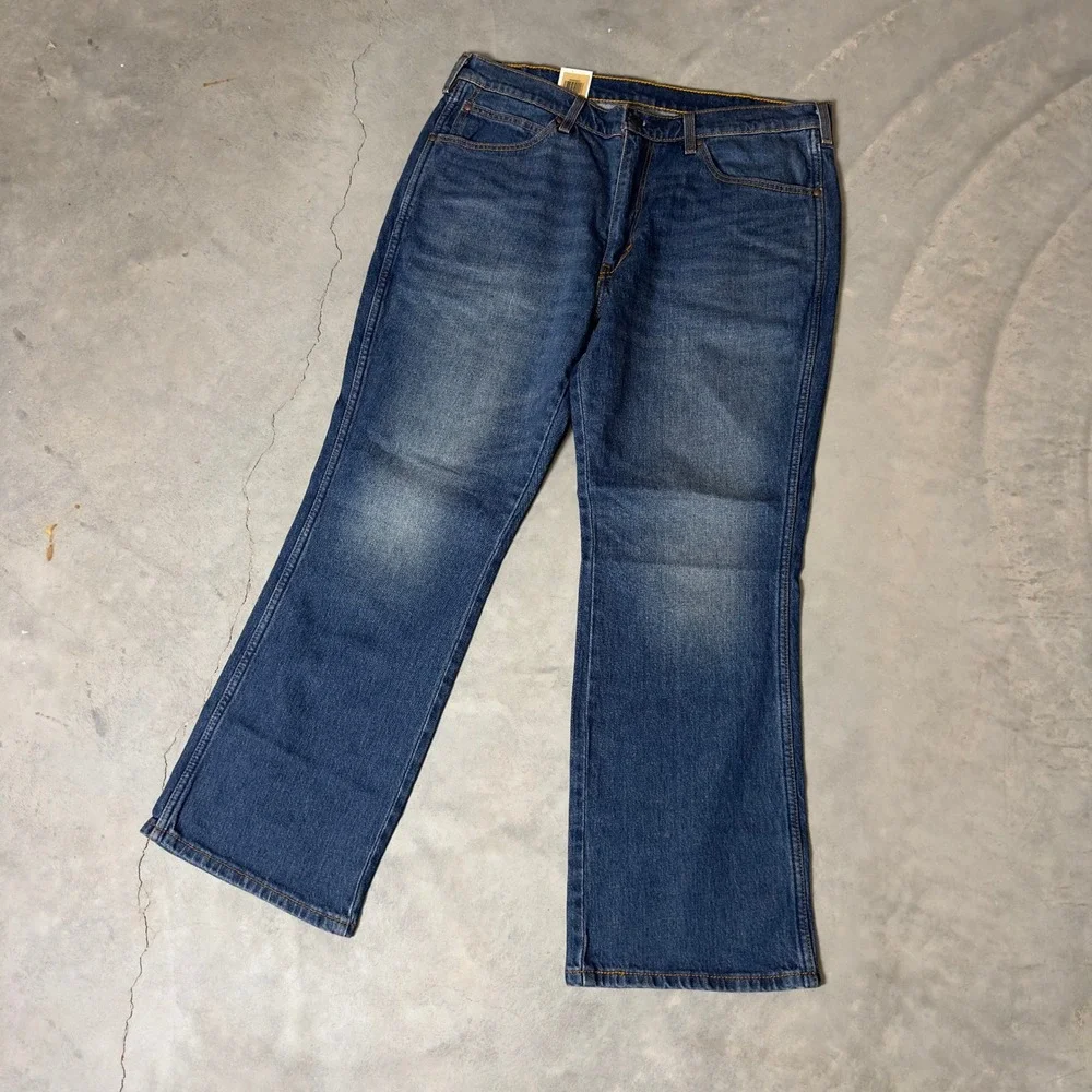 NWT Levi's 537 Western Bootcut Jeans Mens 36x30 Blue‎ Baggy Cowboy Denim